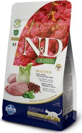 N&D Granule pro kočky GF Quinoa Digestion Lamb & Fennel 0,3 kg