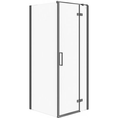 CERSANIT JOTA rohový sprchový kout (80x80X195) průhledné sklo černý, PRAVÝ S160-008 – Hledejceny.cz