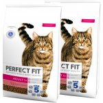 Perfect Fit suché kompletní krmivo pro dospělé kočky s vysokým obsahem hovězího masa 2 x 7 kg – Hledejceny.cz