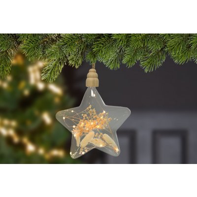 Gilde Závěsná LED hvězda Nature, 20 cm – Hledejceny.cz