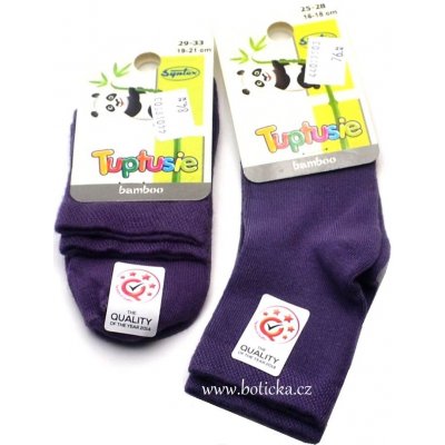 Tuptusie Bambusové ponožky fialové