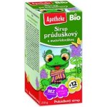 Apotheke Pohádkový Průduškový sirup s mateřídouškou BIO 1+ 250 g – Hledejceny.cz