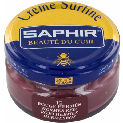 Saphir Barevný krém na kůži Creme Surfine 0032 12 Rouge Hermes 50 ml – Hledejceny.cz