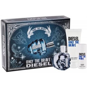 Diesel Only the Brave EDT 75 ml + sprchový gel 100 ml + sprchový gel 50 ml dárková sada