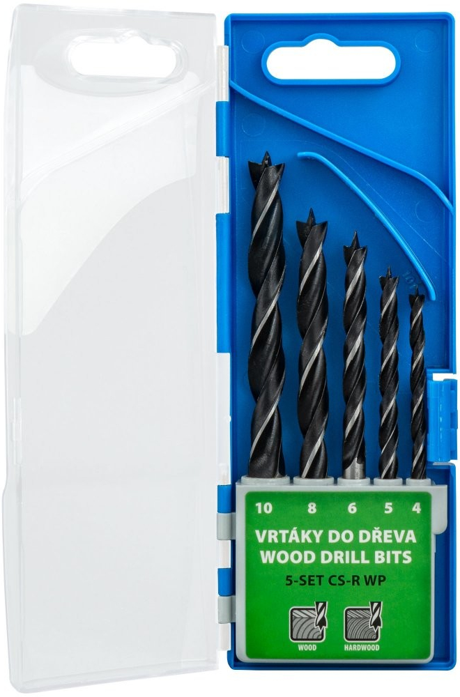 Narex 65405605 5-SET CS-R WP sada vrtáků do dřeva 4-10 mm, 5ks