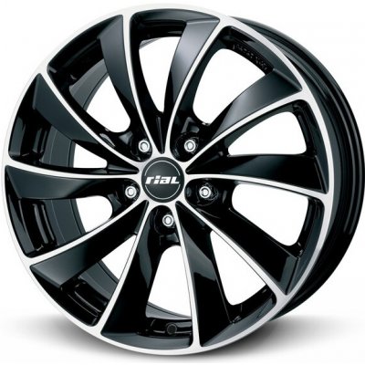 RIAL LUGANO 8.5x19 5x114.3 ET40 Black Polished – Sleviste.cz