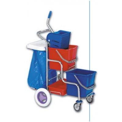Eastmop KAMZÍK 2 x 17 l l úklidový vozík držák pytle na odpadky 70 l – Zboží Mobilmania