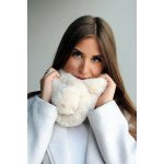Kožešinová šála pudrová – Zboží Mobilmania