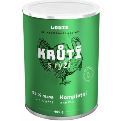 Louie Dog krůtí s rýží 400 g – Zbozi.Blesk.cz