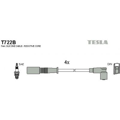 Sada kabelů pro zapalování TESLA T722B – Hledejceny.cz