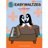 Noty a zpěvník Willis Music Noty pro piano 5 Easy Waltzes