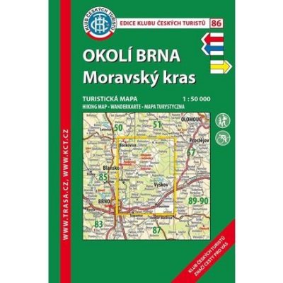 86 Okolí Brna Moravské kras 1:50 000 – Zbozi.Blesk.cz