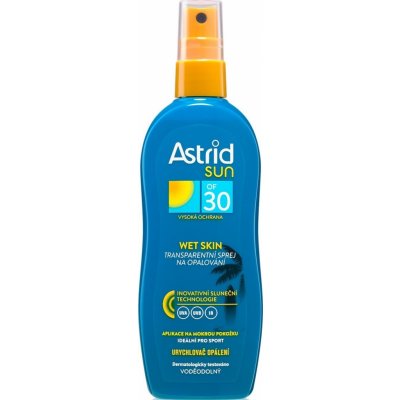 Astrid Sun Wet Skin transparentní spray na opalování SPF30 150 ml