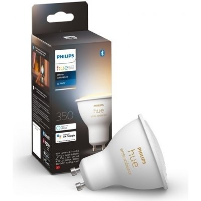 Philips žárovka LED Hue White Ambiance 4.3W 350 GU10 1x bulb ZB+BT – Hledejceny.cz