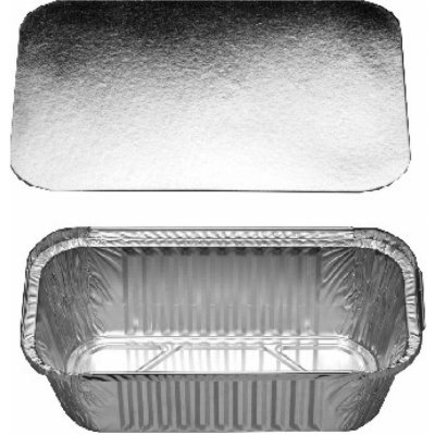 COpack - Hliníková miska / vanička ALU zapékací hranatá 2000 ml s víčkem (10 ks) – Zboží Mobilmania