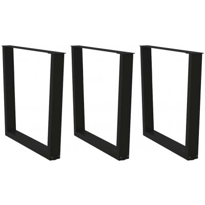 Omaxi 958298 Nohy k jídelnímu stolu ve tvaru V 3 ks černé 80 x 72-73,3 cm ocel – Zboží Dáma
