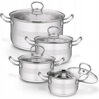 Konighoffer Sada hrnců Ariane nerezová ocel 8 ks – Zboží Mobilmania