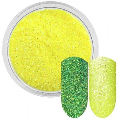Rossart Neonově žlutý třpytivý prášek 0,2 mm 3 ml – Hledejceny.cz