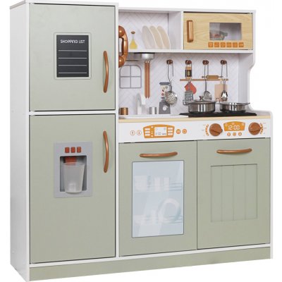 Derrson XL Dřevěná kuchyňka interaktivní Mint Green W5366 – Sleviste.cz