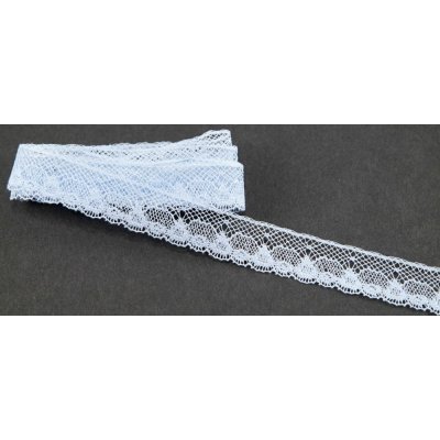 Silonová krajka - světlě modrá - šířka 1 cm – Zboží Dáma