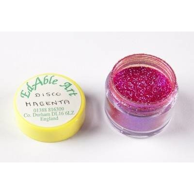 Třpyt dekorační disco Magenta Edable Art – Zboží Dáma