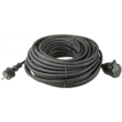 Prodlužovací kabel Emos Prodlužovací kabel gumový 10m 3x1.5mm, černý (1901211000)