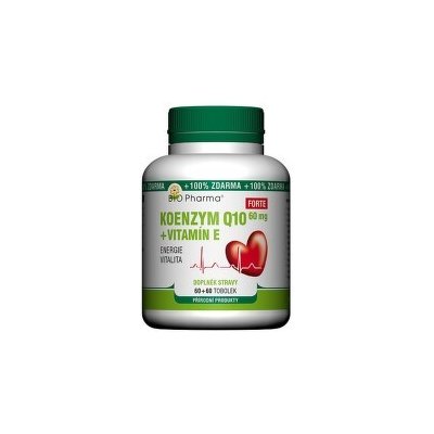 Koenzym Q10 Forte 60mg+Vit.E tob.60+60 Bio-Pharma