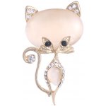 Amparo Miranda Brož Kočička XD6382 růžová – Zboží Dáma