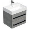 Koupelnový nábytek Swiss Aqua Technologies SAT Cube Way 60x71x46 cm beton mat CUBE46C603BESAT CUBE46C603BESAT