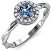 Prsteny Royal Fashion stříbrný pozlacený prsten Alexandrit DGRS0023 WG