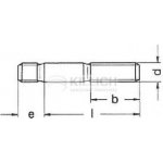 šroub M10x22 BEZ PÚ 5.6 závrtný do oceli DIN 938 – HobbyKompas.cz