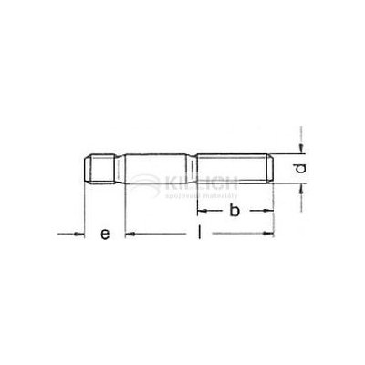 šroub M10x22 BEZ PÚ 5.6 závrtný do oceli DIN 938 – HobbyKompas.cz