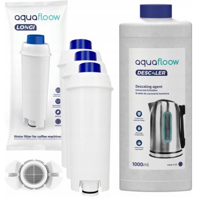 Aquafloow sada Delonghi filtru 3 ks odvápňovač 1000 ml – Zboží Mobilmania