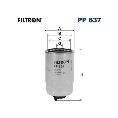 Palivový filtr FILTRON PP 837