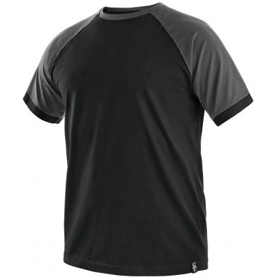 Tričko s krátkým rukávem OLIVER černo-šedé – Zboží Mobilmania
