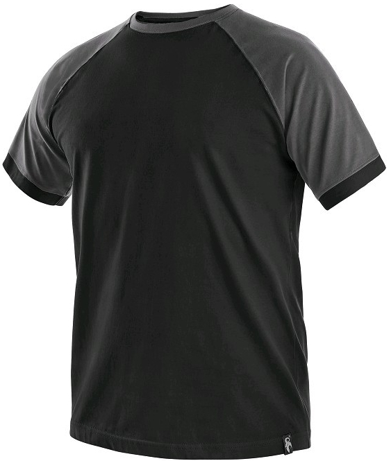 Tričko s krátkým rukávem OLIVER černo-šedé
