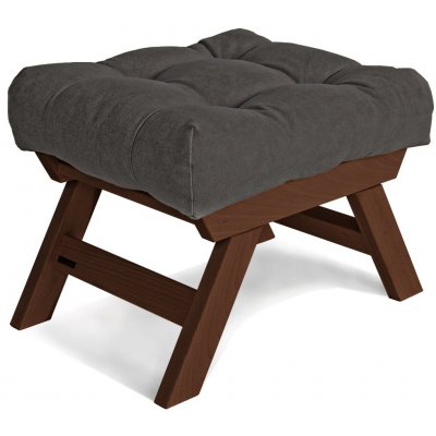 MarLiving Taburet BREEZIO 03 55 cm z masivu/šedý – Zboží Dáma