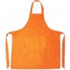 Zástěra L-Merch Unisex zástěra NT5220 Orange 85x75cm