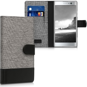 Pouzdro Kwmobile Flipové Sony Xperia XA2 šedé