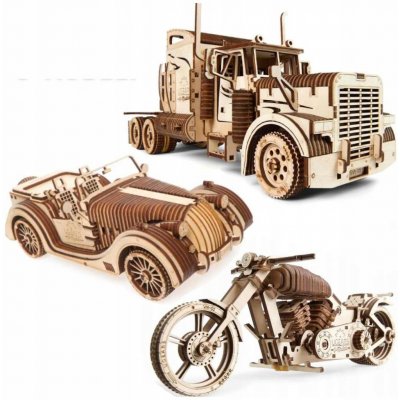 Ugears 3D mechanické puzzle Heavy Boy kamion VM-03 541 ks – Zboží Dáma