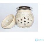 Michael Rymer Vykuřovací pícka a aromalampa Raku slonová kost 7 x 10 cm – Zboží Dáma