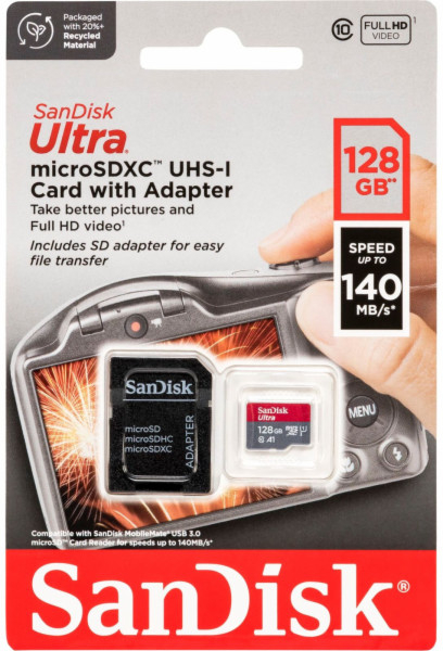 SanDisk microSDHC 128GB SDSQUAB-128G-GN6IA