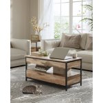 Vasagle LCT209K02 GASPAR 50 x 100 x 48-63 cm camel hnědá / černá – Zboží Dáma