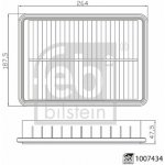 FEBI BILSTEIN Vzduchový filtr 1007434 – Hledejceny.cz