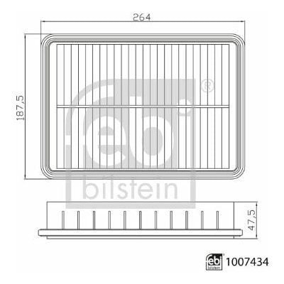 FEBI BILSTEIN Vzduchový filtr 1007434 – Hledejceny.cz