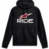 Pánská mikina Alpinestars mikina RIDE HOODIE 4 černá/bílá/červená