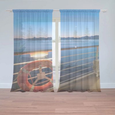 Záclony Pohled z lodě: 2 ks - 150x250 cm - Sablio – Hledejceny.cz