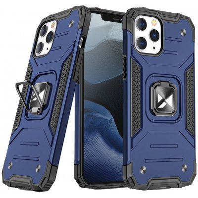 Pouzdro Wozinsky Hybrid pancéřové s kroužkem iPhone 14 PRO modré