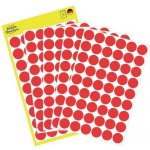 Avery Zweckform Etikety na různá značení 270 ks červené 12 mm kulaté 3141 – Sleviste.cz