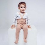 Peqne Punčochy s kšandami Béžová hnědá – Zboží Dáma